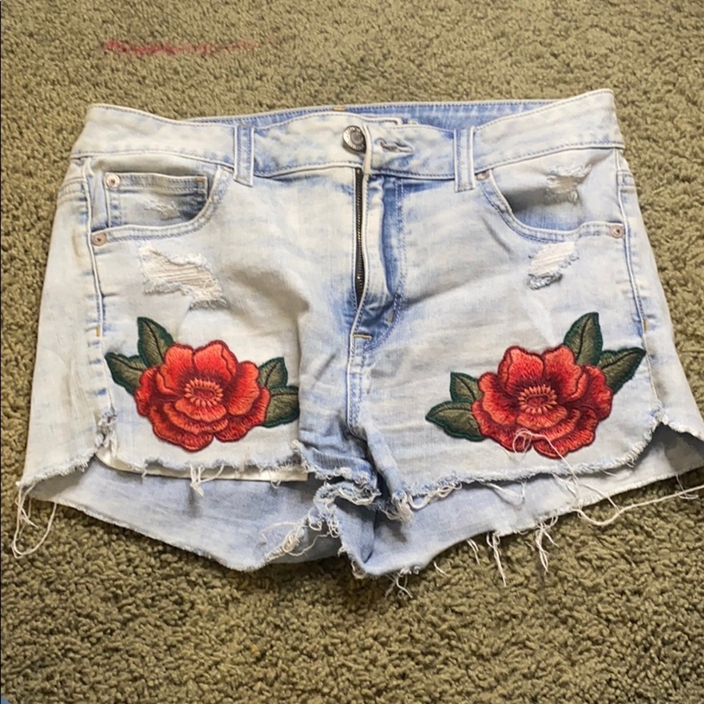 American Eagle detailed denim shorts